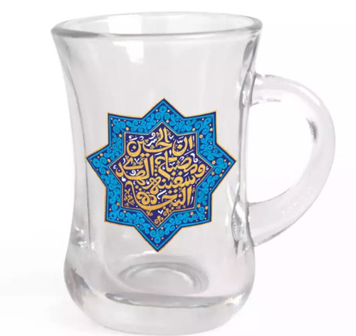 استکان کمر باریک دسته دار تک عددی