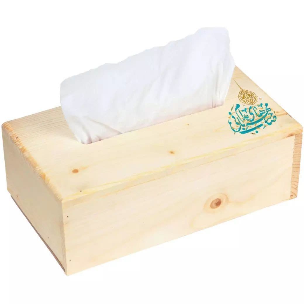 جا دستمال کاغذی چوبی