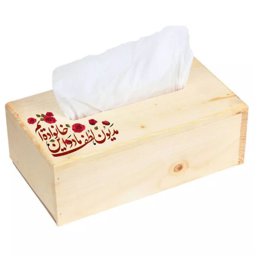 جا دستمال کاغذی چوبی
