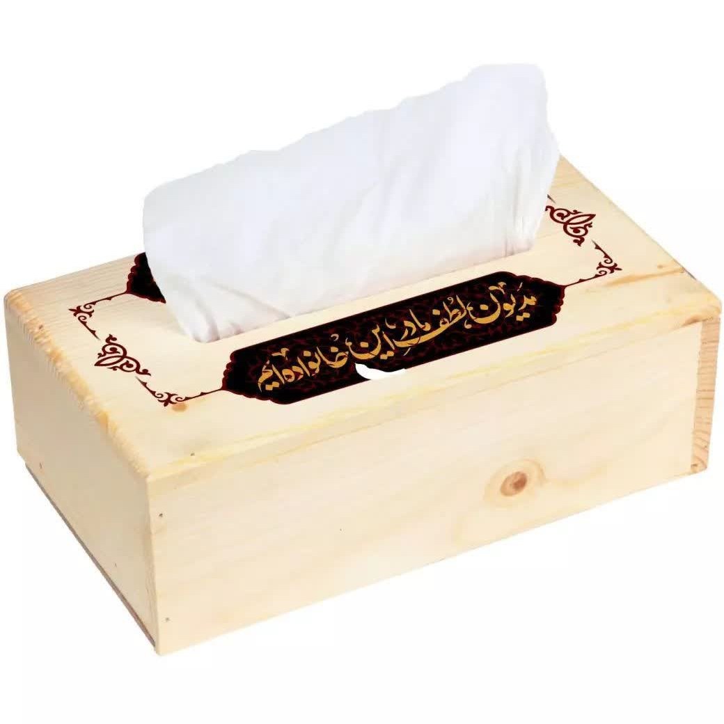 جا دستمال کاغذی چوبی