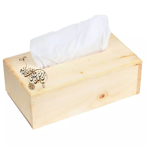 جا دستمال کاغذی چوبی
