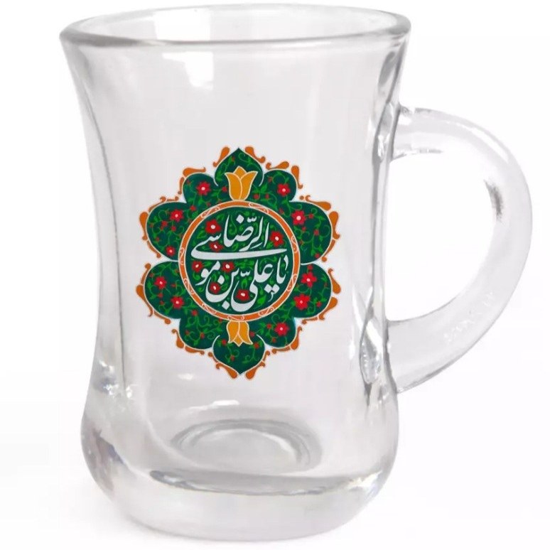 استکان تک عددی کمر باریک دسته دار