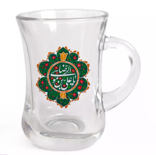 استکان تک عددی کمر باریک دسته دار