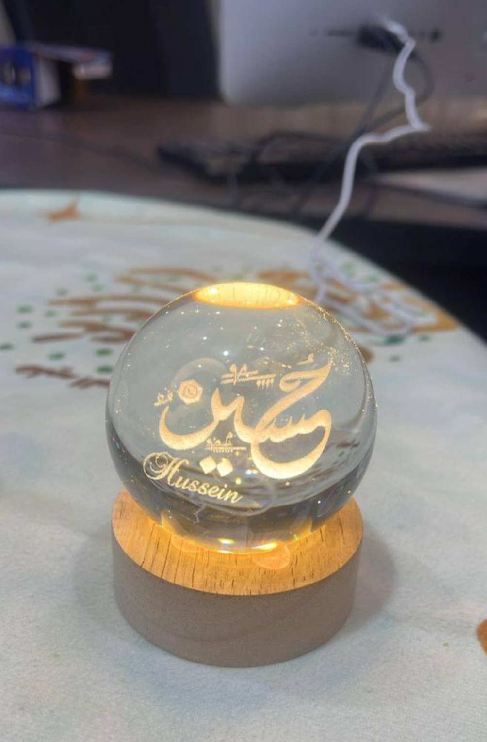 چراغ خواب مذهبی ، متبرک به نام حسین
